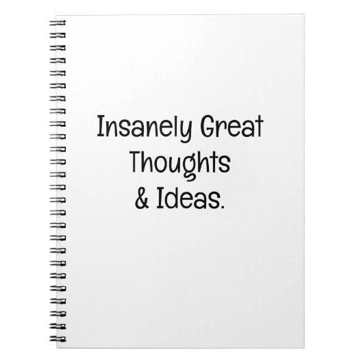 Insanely Great Thoughts & Ideas ノートブック (正面)