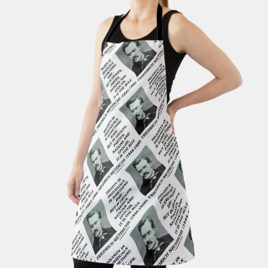 Insanity In Individuals Something Rare Nietzsche エプロン (インサイチュ)