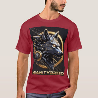 INSANITYBREED - Cybernetic Wolf Tech T-Shirt (AI A Tシャツ
