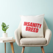 INSANITYBREED Signature Logo Decorative Throw Pill クッション (椅子)