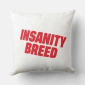 INSANITYBREED Signature Logo Decorative Throw Pill クッション (裏面)