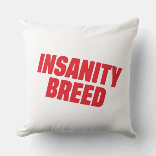 INSANITYBREED Signature Logo Decorative Throw Pill クッション (正面)