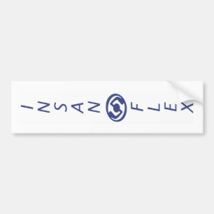 Insanoflexの垂直 バンパーステッカー
