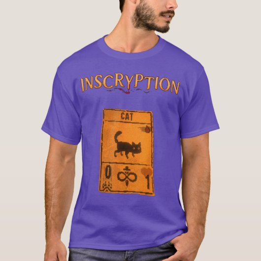 Inscryption 心理戦猫カードゲーム ハロウィン tシャツ (正面)