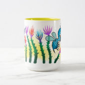 Insect and flowers ツートーンマグカップ (中央)