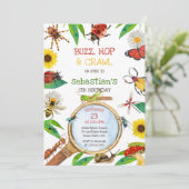 Insect Bug Party Birthday Invitation 招待状 (スタンド正面)