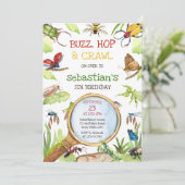 Insect Bug Party Birthday Invitation 招待状 (スタンド正面)