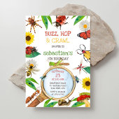 Insect Bug Party Birthday Invitation 招待状