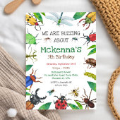 Insect Bug Party Birthday Invitation 招待状