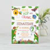 Insect Kids Birthday Invitation 招待状 (スタンド正面)