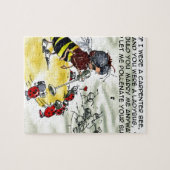 Insect Nightclub Singers Funny ジグソーパズル (横)