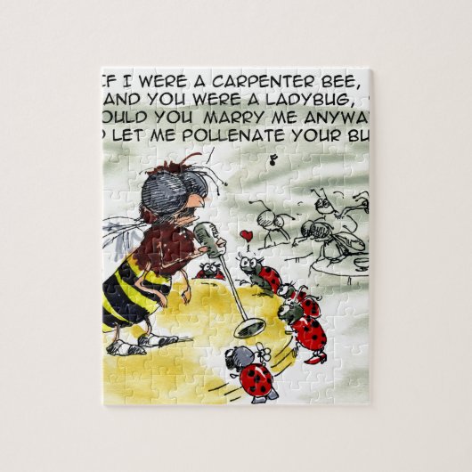 Insect Nightclub Singers Funny ジグソーパズル (縦)