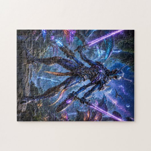 Insectoid Alien Warrior Puzzle ジグソーパズル (横)