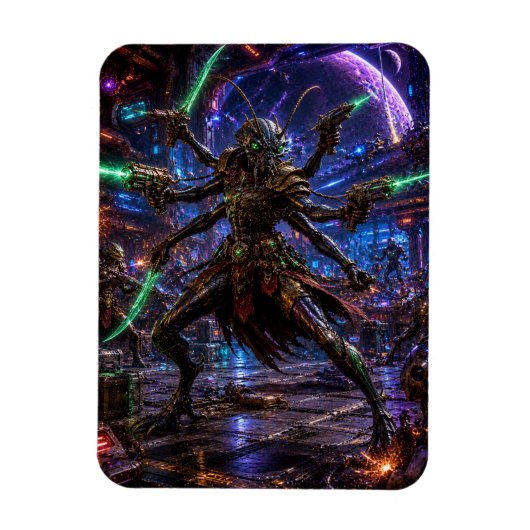 Insectoid Space Pirate — Six-Armed Combatant マグネット (縦)
