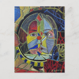 Insecure Vanity抽象芸術アートポストカード ポストカード