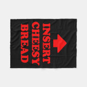 Insert Cheesy Bread フリースブランケット (正面(横))