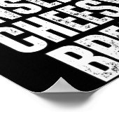 Insert Cheesy Bread Funny Food Lover Zza Bread Hum ポスター (角)