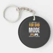 Insert Coin for Dad Mode Gaming Art button キーホルダー (正面)