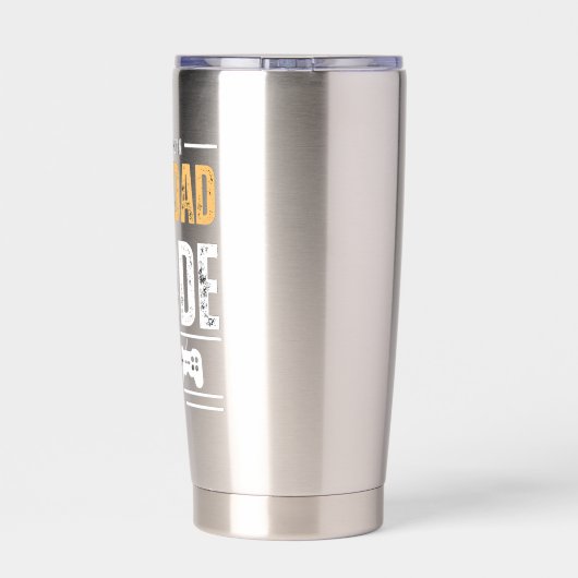 Insert Coin for Dad Mode Gaming Art mugs 保温保冷タンブラー (背面)