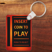 Insert Coin to Play Retro Arcade Keychain | Gamer  キーホルダー (裏面)