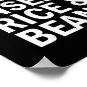 Insert Rice And Beans Thanksgiving Pointing Arrow  ポスター (角)