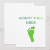 Insert Toes Here サンキューカード (正面/裏面)