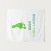 Insert Toes Here タペストリー (正面(横))