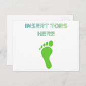 Insert Toes Here ポストカード (正面/裏面)