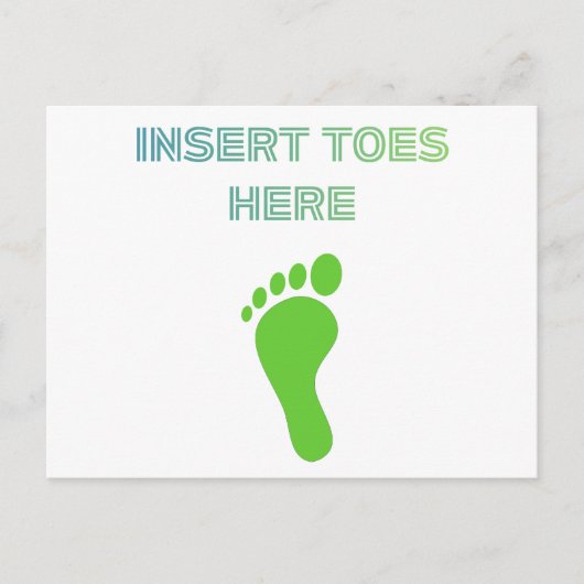 Insert Toes Here ポストカード (正面)