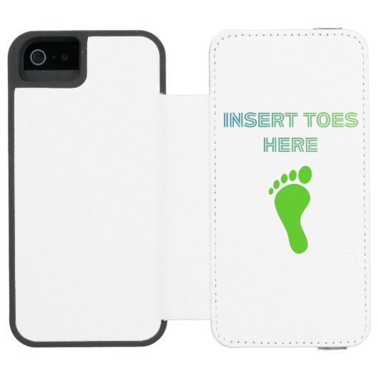 Insert Toes Here Incipio iPhoneウォレットケース (フォリオ Open)