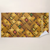 Insideパーソナライズされた Graphic Artのライト ビーチタオル (正面)