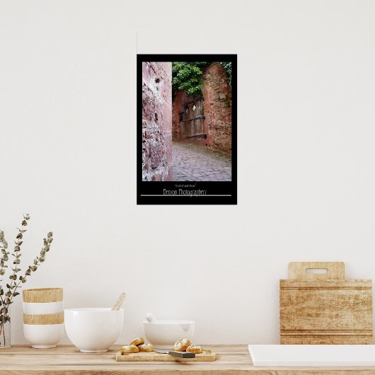 Inside Castle Walls-Heidelberg，ドイツ ポスター (キッチン)