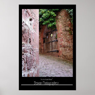 Inside Castle Walls-Heidelberg,ドイツ ポスター