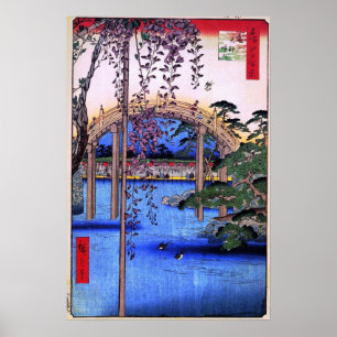 Inside Kameido Tenjin Shrine (亀戸天神境内) ポスター