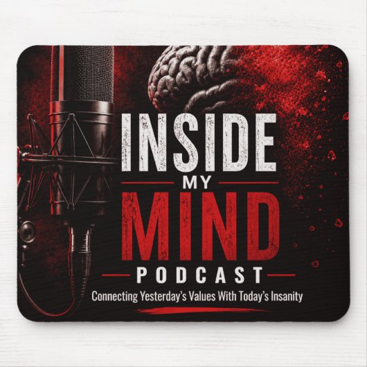 Inside My Mind Podcast マウスパッド (正面)