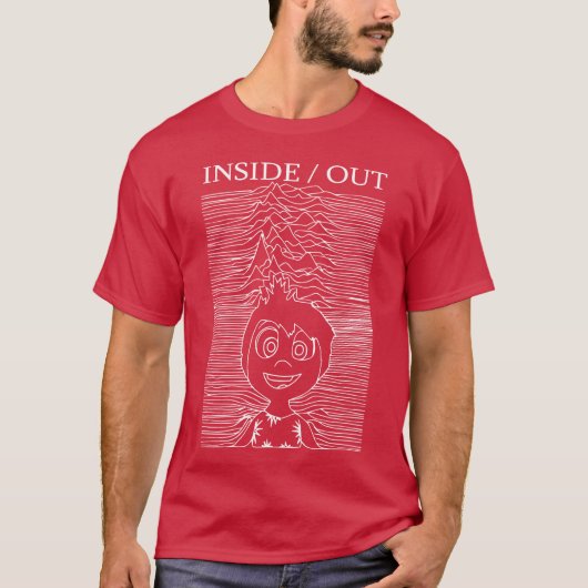 Inside out character minimalist design girl tシャツ (正面)