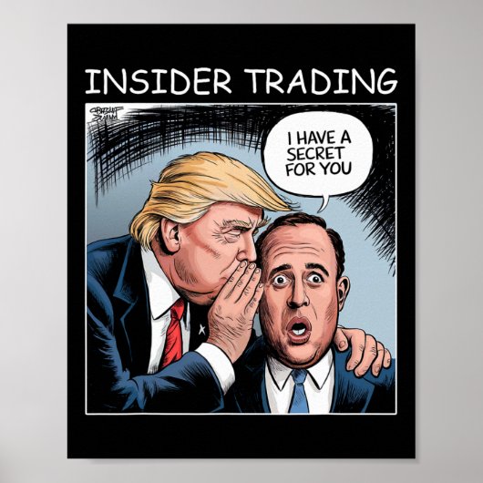 Insider Trading Trump - Funny  ポスター (正面)