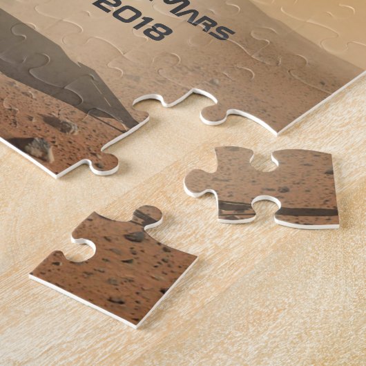 InSightの火星 ジグソーパズル (側面)