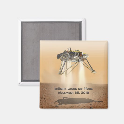 InSightの火星 マグネット (正面/裏面)