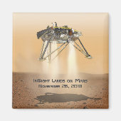 InSightの火星 マグネット (正面)