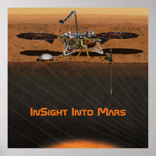 InSight火星着陸船ミッション ポスター