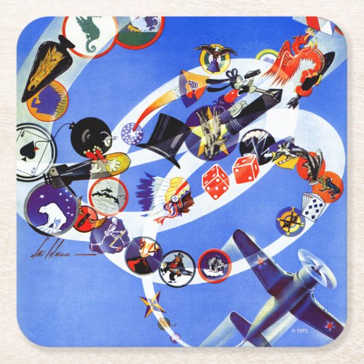 Insignia艦隊 スクエアペーパーコースター (正面)