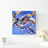 Insignia艦隊 スクエア壁時計 (ホーム)