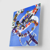 Insignia艦隊 スクエア壁時計 (傾斜)