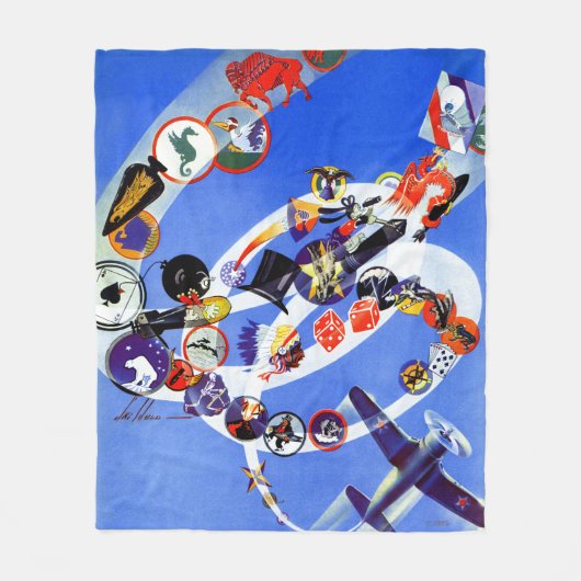 Insignia艦隊 フリースブランケット (正面)