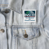 Inslee 2020年: 気候の行為のための私達の時 缶バッジ (インサイチュ)