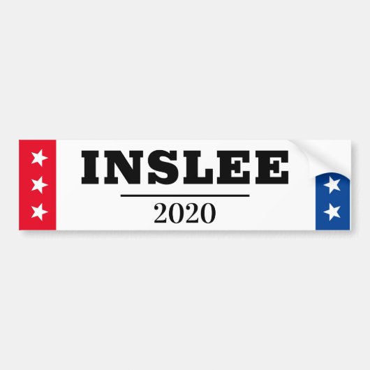 INSLEE 2020 バンパーステッカー (正面)