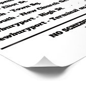 Insmouth Bus Schedule Joe Sargent ポスター (コーナー)