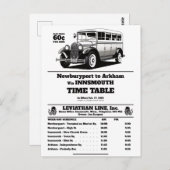 Insmouth Bus Schedule Joe Sargent ポストカード (正面/裏面)