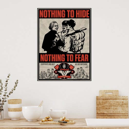 INSOC 1984 Propaganda Print ポスター (キッチン)